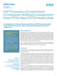 SAP Prototypes Containerized Workload using Intel® OFS