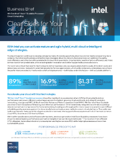 Intel® Xeon® Scalable Processors for Cloud