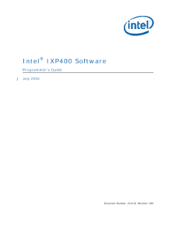®
Intel IXP400 Software