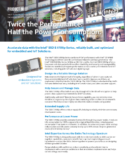 Intel® SSD E 6100p Series Product Brief