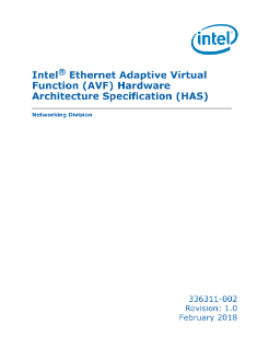 Spec: Intel® Ethernet Adaptive Virtual Function (Intel® Ethernet AVF)