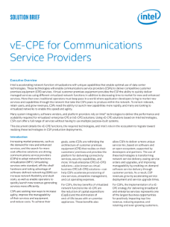 Solution Brief: vE-CPE for Communications Service Providers