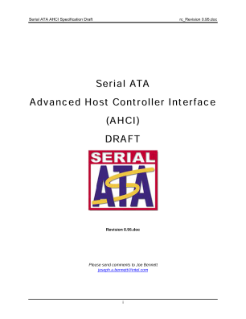 Serial ATA AHCI Specification Draft