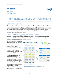 Intel® Rack Scale Design (Intel® RSD) Architecture White Paper
